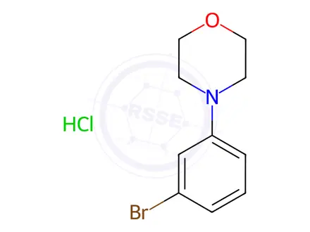 Chemical structure of 4-(3-Bromophenyl)morpholine, HCl