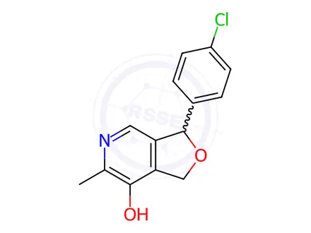 Chemical structure of Cicletanine