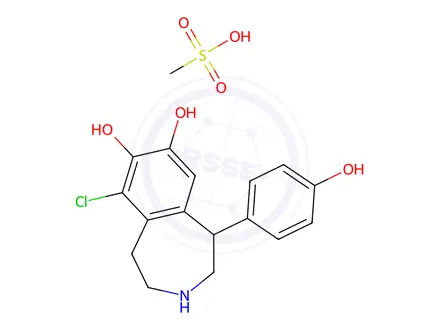 Chemical structure of Fenoldopam Mesylate (200 mg)