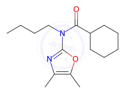 Chemical structure of N-Butyl-N-(4,5-dimethyloxazol-2-yl)cyclohexanecarboxamide