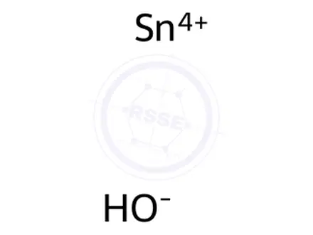Chemical structure of tin hydroxide