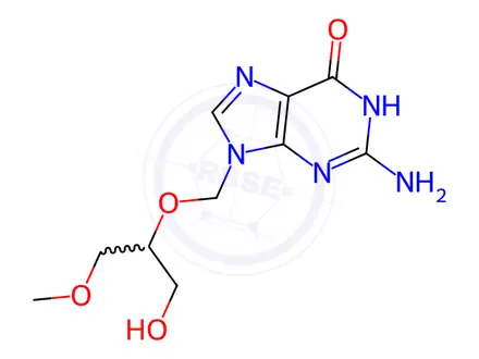 Chemical structure of O-Methylganciclovir