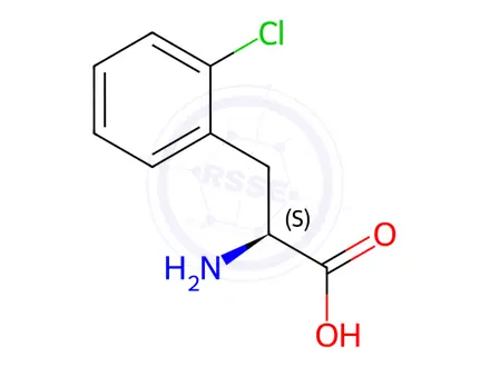 Chemical structure of 2-Chloro-L-phenylalanine