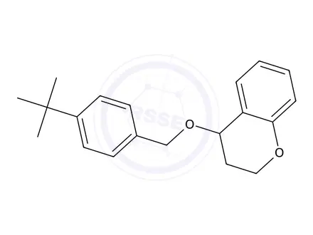 Chemical structure of 4-((4-(Tert-butyl)benzyl)oxy)chromane