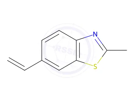 Chemical structure of Benzothiazole, 2-methyl-6-vinyl-(8CI)