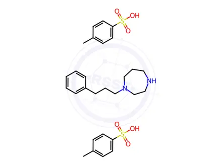 Chemical structure of 1-(3-Phenylpropyl)-1,4-diazepane bis(4-methylbenzenesulfonate)