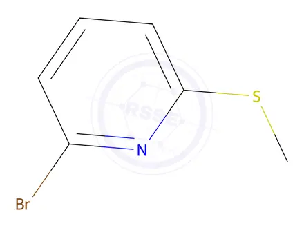 Chemical structure of 2-Bromo-6-(methylthio)pyridine