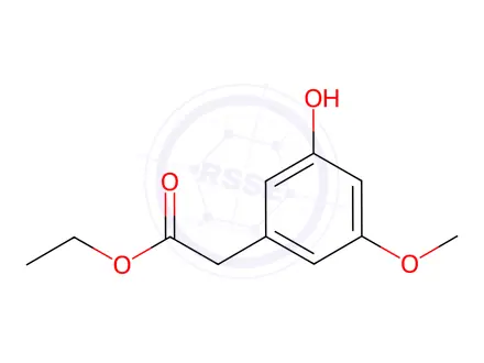Chemical structure of Ethyl 3-hydroxy-5-methoxyphenylacetate