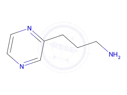 Chemical structure of 3-(pyrazin-2-yl)propan-1-amine
