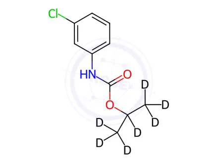 Chemical structure of Chlorpropham-d7 (iso-propyl-d7)