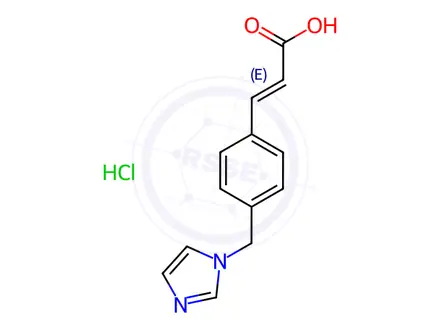 Chemical structure of Ozagrel Hydrochloride
