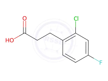 Chemical structure of 3-(2-Chloro-4-fluoro-phenyl)-propionic acid