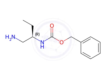 Chemical structure of Benzyl (R)-(1-aminobutan-2-yl)carbamate