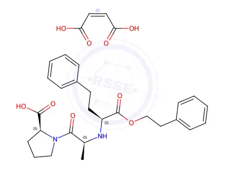Chemical structure of Enalapril Maleate EP Impurity E