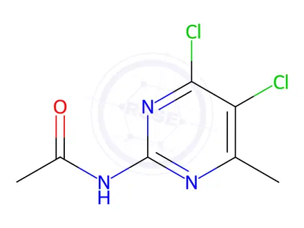Chemical structure of N-(4,5-dichloro-6-methylpyrimidin-2-yl)acetamide