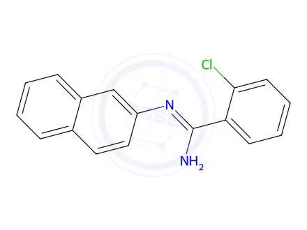 Chemical structure of o-Chloro-N-(2-naphtyl)benzamidine