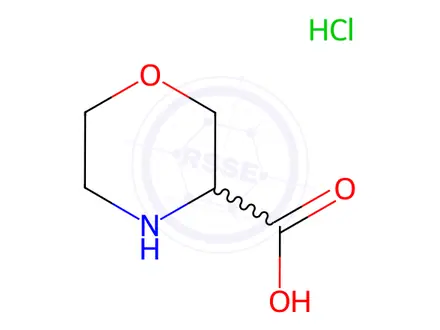 Chemical structure of Morpholine-3-Carboxylic Acid Hydrochloride