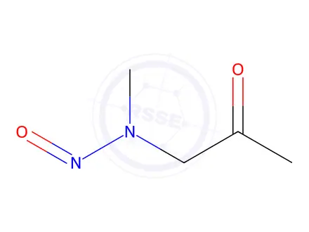 Chemical structure of N-Methyl-N-(2-oxopropyl)nitrous Amide