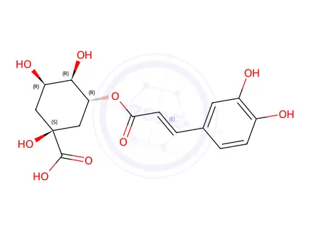 Chemical structure of Chlorogenic acid