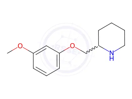 Chemical structure of 2-[(3-Methoxyphenoxy)methyl]piperidine