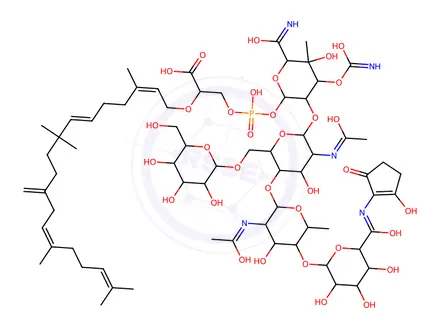Chemical structure of Moenomycin A