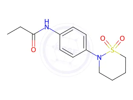 Chemical structure of N-(4-(1,1-Dioxido-1,2-thiazinan-2-yl)phenyl)propionamide
