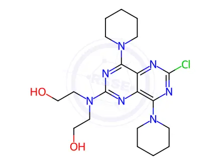 Chemical structure of Dipyridamole EP Impurity C (Dipyridamole USP Related Compound C)