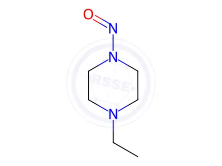 Chemical structure of 1-Ethyl-4-nitroso-piperazine
