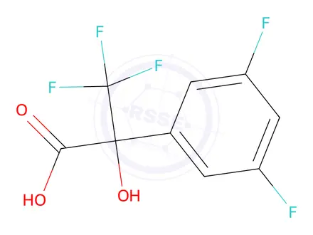 Chemical structure of 2-(3,5-Difluorophenyl)-3,3,3-trifluoro-2-hydroxypropanoic acid