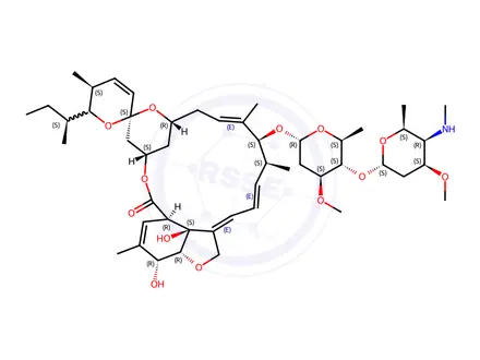 Chemical structure of Emamectin