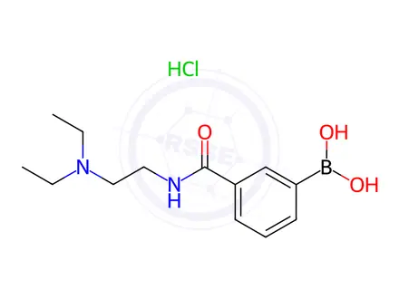 Chemical structure of 3-(2-N,N-Diethylaminoethylaminocarbonyl)phenylboronic acid, hydrochloride