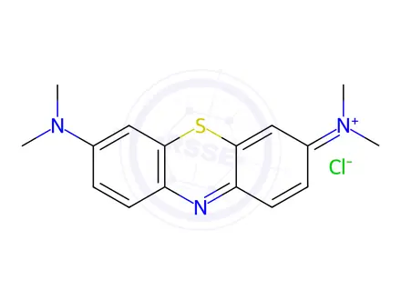 Chemical structure of Methylene blue