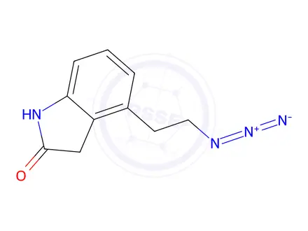 Chemical structure of 4-(2-Azidoethyl)-1,3-dihydro-2H-indol-2-one