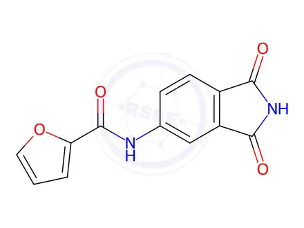 Chemical structure of N-(1,3-Dioxoisoindolin-5-yl)furan-2-carboxamide