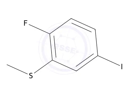 Chemical structure of 2-Fluoro-5-iodothioanisole
