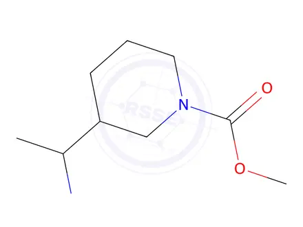 Chemical structure of methyl 3-(1-aminoethyl)piperidine-1-carboxylate
