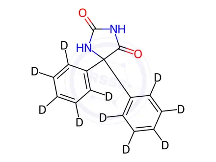 Chemical structure of Phenytoin-[D10]