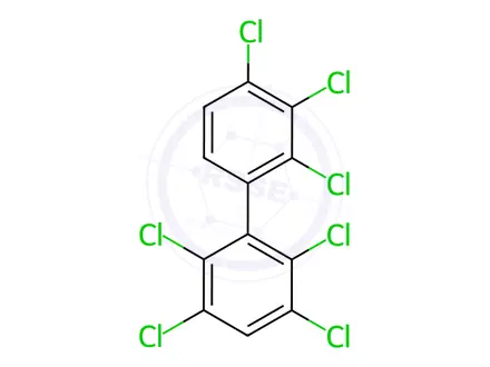 Chemical structure of 2,2',3,3',4',5,6-Heptachlorobiphenyl