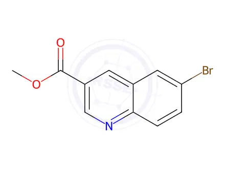 Chemical structure of Methyl 6-Bromoquinoline-3-carboxylate
