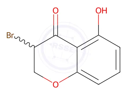 Chemical structure of 3-Bromo-5-hydroxychroman-4-one