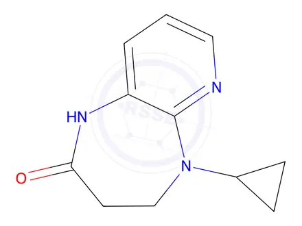 Chemical structure of 5-Cyclopropyl-4,5-dihydro-1H-pyrido[2,3-b][1,4]diazepin-2(3H)-one