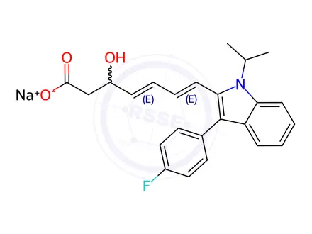 Chemical structure of Fluvastatin EP Impurity F(Sodium salt)