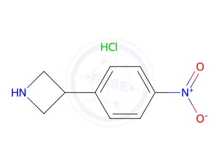 Chemical structure of 3-(4-Nitrophenyl)azetidine hydrochloride