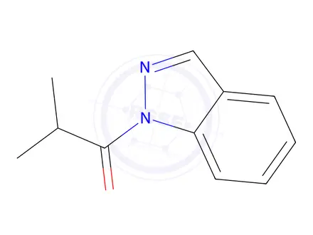 Chemical structure of 1-(1H-Indazol-1-yl)-2-methylpropan-1-one