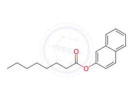 Chemical structure of 2-Naphthyl Caprylate