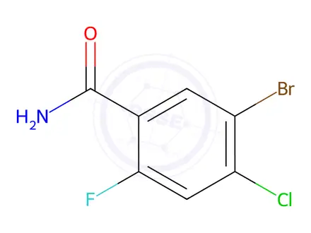 Chemical structure of 5-Bromo-4-chloro-2-fluorobenzamide