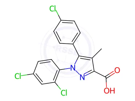 Chemical structure of Rimonabant Impurity 1