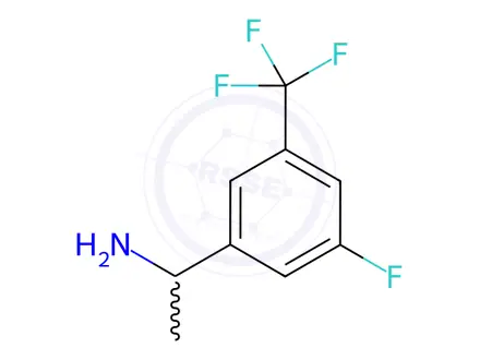 Chemical structure of 1-(3-Fluoro-5-(trifluoromethyl)phenyl)ethanamine