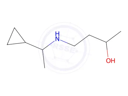Chemical structure of 4-((1-Cyclopropylethyl)amino)butan-2-ol
