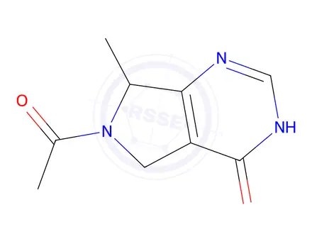Chemical structure of 6-Acetyl-7-methyl-6,7-dihydro-3H-pyrrolo[3,4-d]pyrimidin-4(5H)-one